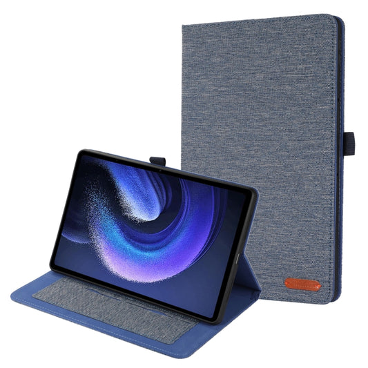 For Xiaomi Pad 6 / Pad 6 Pro Fabric Leather Tablet Case(Blue) - free shipping - PMC Jewellery - Order now!