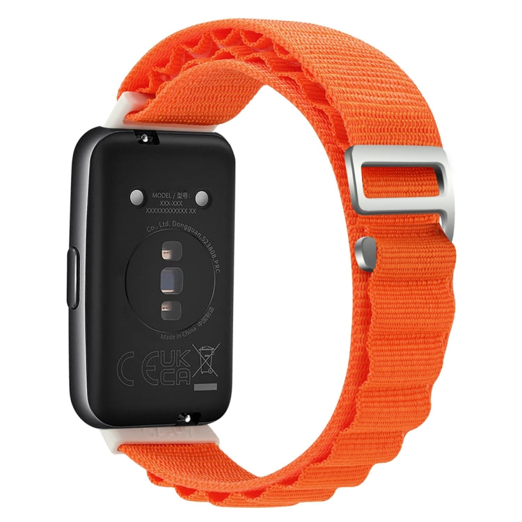 For Huawei Band 7 Loop Nylon Watch Band(Orange) - Smart Wear by PMC TechLife | Online Shopping South Africa | PMC TechLife