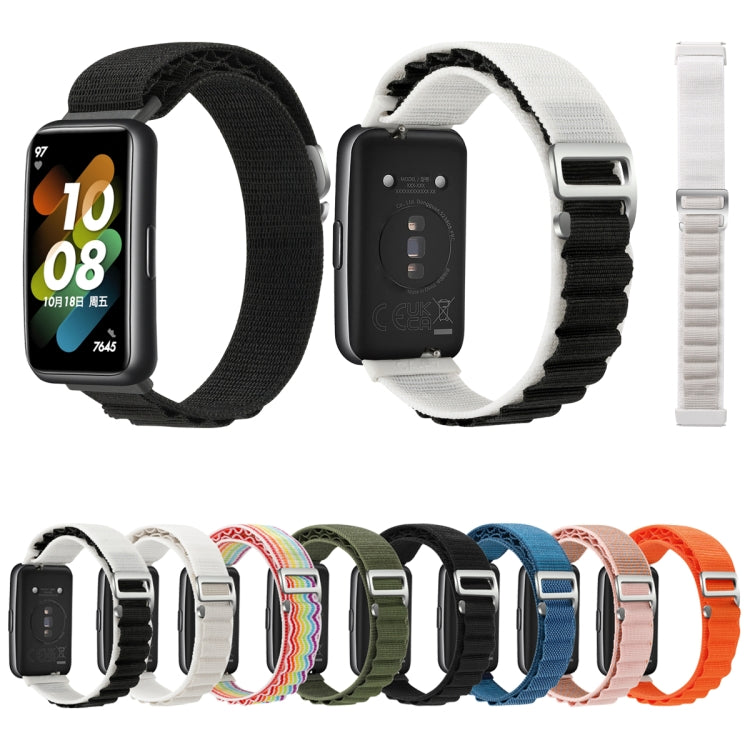 For Huawei Band 7 Loop Nylon Watch Band(Blue) - Smart Wear by PMC TechLife | Online Shopping South Africa | PMC TechLife