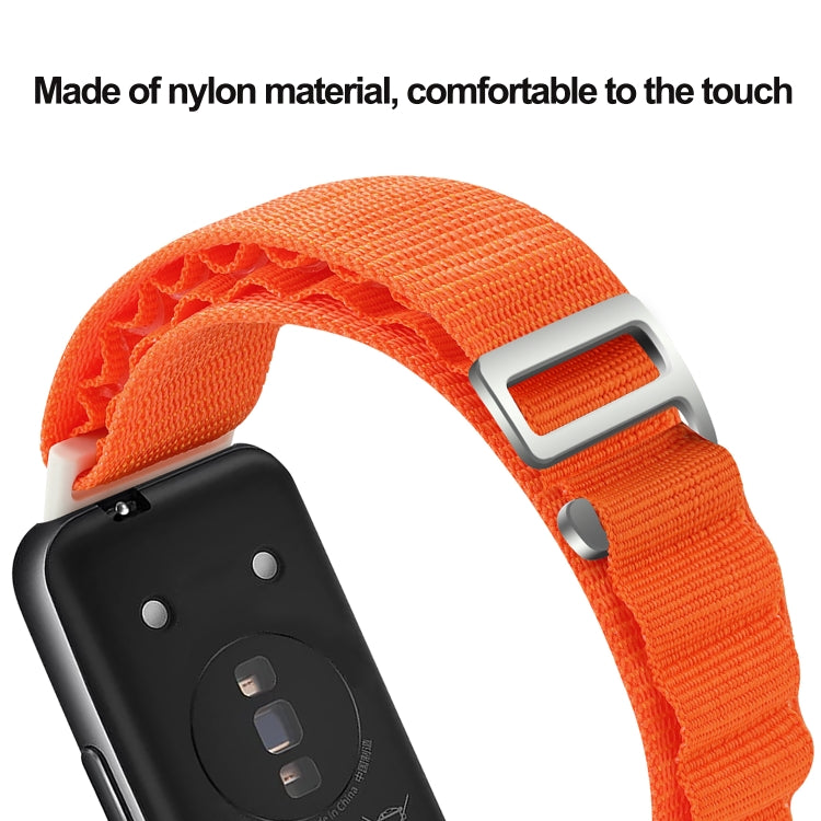 For Huawei Band 7 Loop Nylon Watch Band(Blue) - Smart Wear by PMC TechLife | Online Shopping South Africa | PMC TechLife