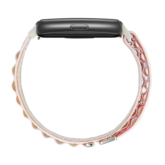 For Huawei Band 7 Loop Nylon Watch Band(Pink)