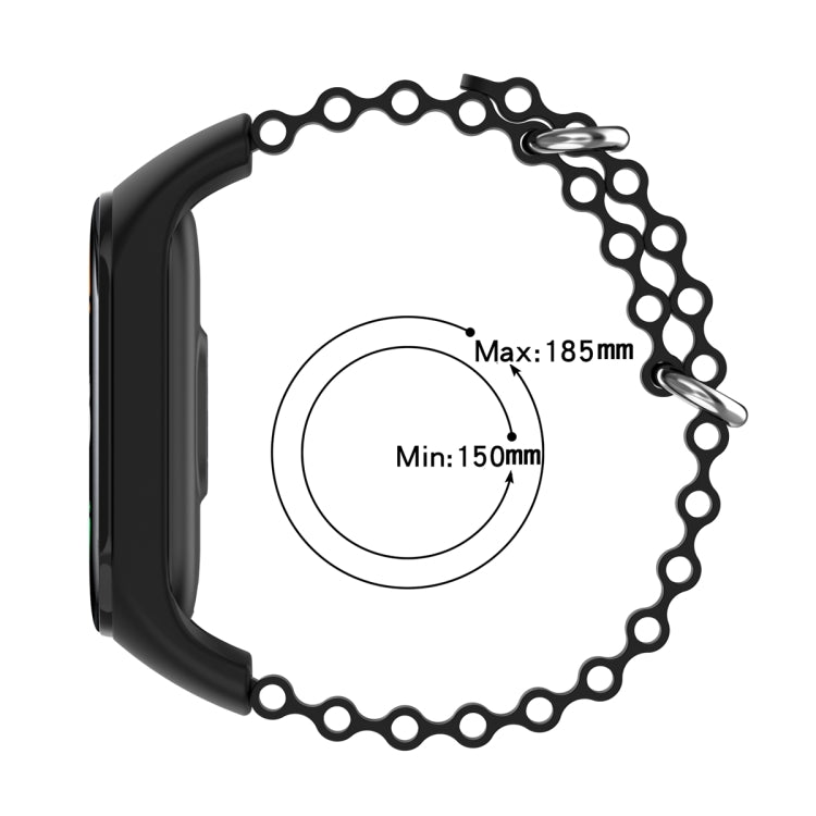 For Xiaomi Mi Band 7 / 6 / 5 / 4 / 3 Solid Color Marine Silicone Breathable Watch Band(Blue Sea) - Smart Wear by PMC TechLife | Online Shopping South Africa | PMC TechLife