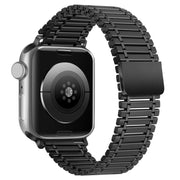 Chain Magnetic Stainless Steel Watch Band For Apple Watch Series 8&7 41mm / SE 2&6&SE&5&4 40mm / 3&2&1 38mm(Black)