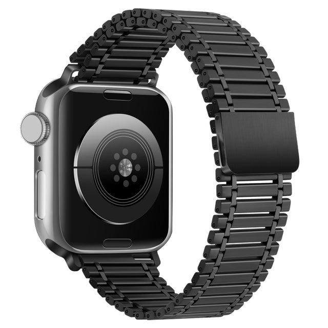 Chain Magnetic Stainless Steel Watch Band For Apple Watch Series 8&7 41mm / SE 2&6&SE&5&4 40mm / 3&2&1 38mm(Black)