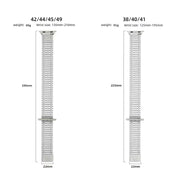 Chain Magnetic Stainless Steel Watch Band For Apple Watch Ultra 49mm / Series 8&7 45mm / SE 2&6&SE&5&4 44mm / 3&2&1 42mm(Black)