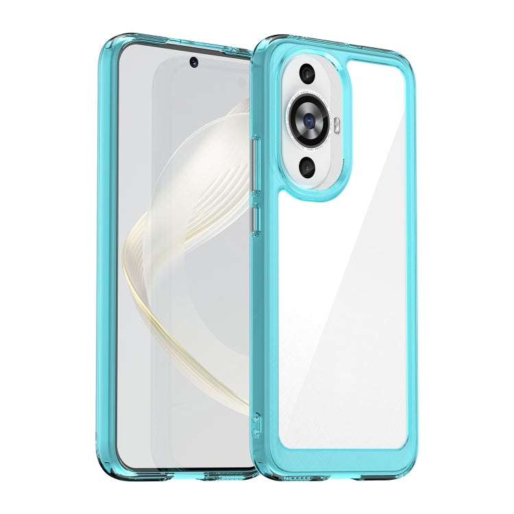 For Huawei Nova 11 Colorful Series Acrylic + TPU Phone Case(Transparent Blue) - free shipping - PMC TechLife - Order now!