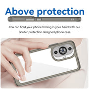 For Huawei Nova 11 Colorful Series Acrylic + TPU Phone Case(Transparent Grey)