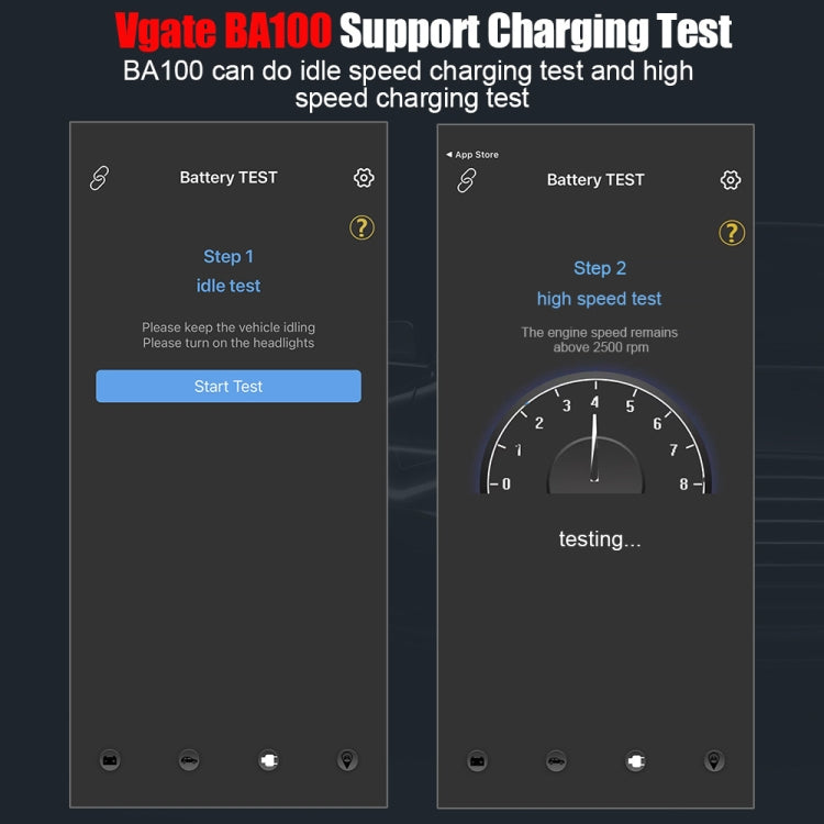 Vgate BA100 Car 12V Bluetooth 4.0 Battery Assistant Analyzer Tester - free shipping - PMC Jewellery - Order now!