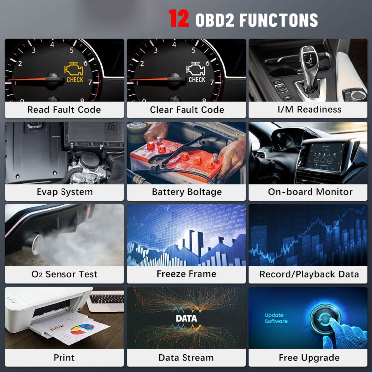 Vgate VR800 Car Code Reader OBD2 Diagnostic Scanner - free shipping - PMC TechLife - Order now!