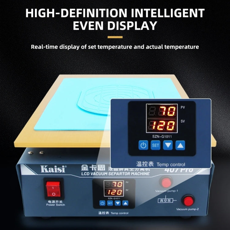 Kaisi 407 Pro 17 inch Dual Vacuum Pump LCD Screen Separator Machine(UK Plug) - free shipping - PMC TechLife - Order now!
