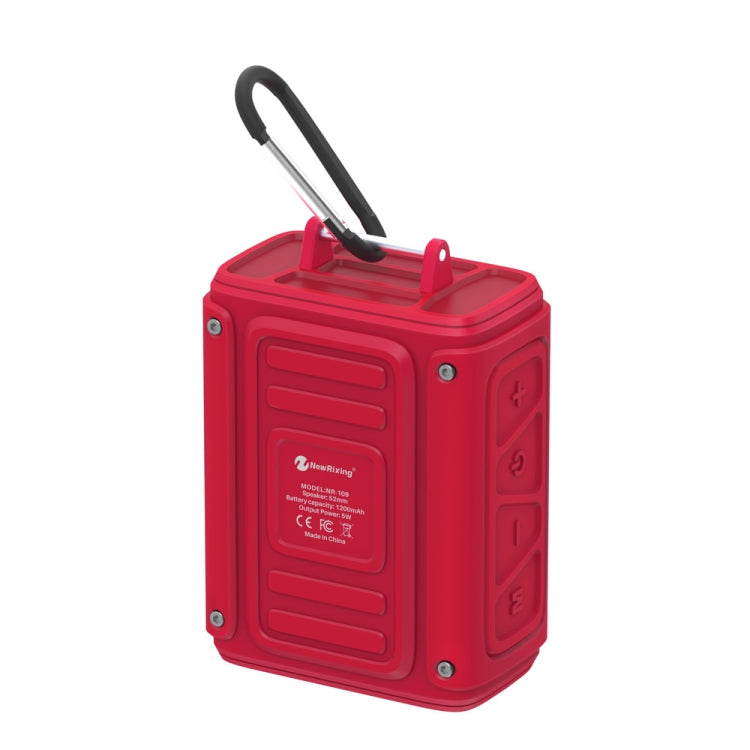New Rixing NR109 TF FM Portable Bluetooth Stereo Surround(Red) - Desktop Speaker by NewRixing | Online Shopping South Africa | PMC TechLife | Buy Now Pay Later Mobicred