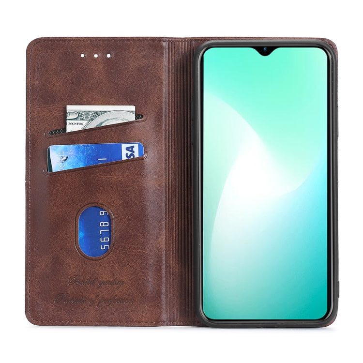 For Infinix Smart 7 Cow Texture Magnetic Horizontal Flip Leather Phone Case(Blue) - free shipping - PMC Jewellery - Order now!