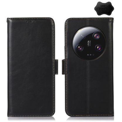 For Xiaomi 13 Ultra Crazy Horse Top Layer Cowhide Leather Phone Case(Black) - Xiaomi Cases by PMC Jewellery | Online Shopping South Africa | PMC Jewellery | Buy Now Pay Later Mobicred