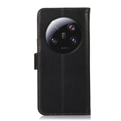 For Xiaomi 13 Ultra Crazy Horse Top Layer Cowhide Leather Phone Case(Black) - Xiaomi Cases by PMC Jewellery | Online Shopping South Africa | PMC Jewellery | Buy Now Pay Later Mobicred