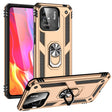 For Xiaomi Redmi 12C / 11A Shockproof TPU + PC Phone Case with Holder(Gold) - free shipping - PMC TechLife - Order now!