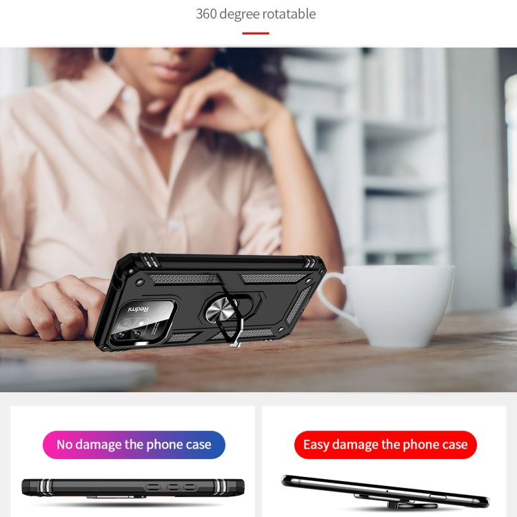 For Xiaomi Redmi 12C / 11A Shockproof TPU + PC Phone Case with Holder(Black) - free shipping - PMC TechLife - Order now!