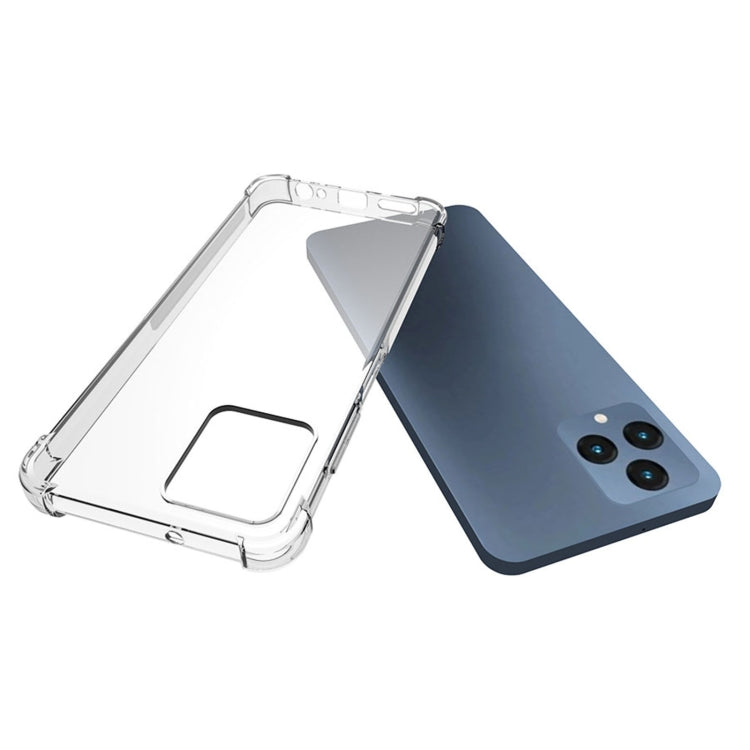For T-Mobile Revvl 6 5G Shockproof Non-slip Thickening TPU Phone Case(Transparent) - free shipping - PMC TechLife - Order now!