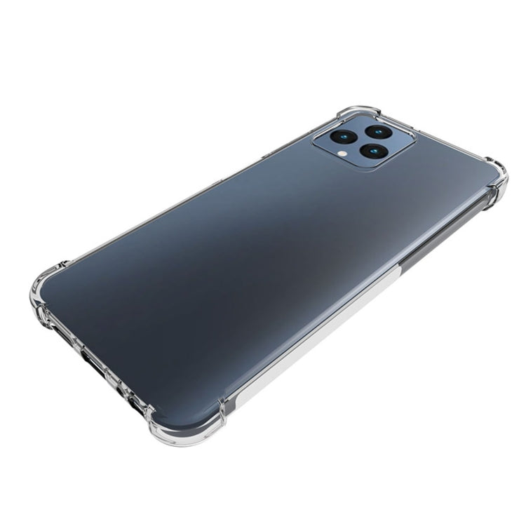 For T-Mobile Revvl 6 5G Shockproof Non-slip Thickening TPU Phone Case(Transparent) - free shipping - PMC TechLife - Order now!