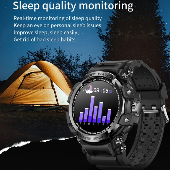 LC16 1.32 inch IP68 Water-resistant Sports Outdoor Sport Smart Watch, Support Bluetooth Calling / Heart Rate Monitoring(Black)