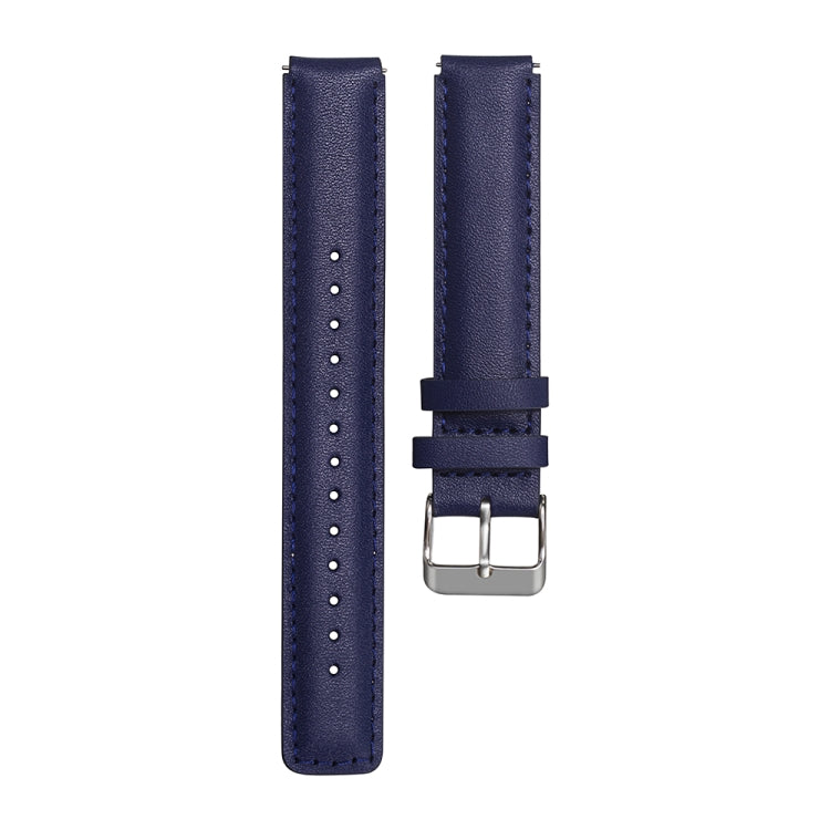 For Huawei Band 7 Glossy Leather Watch Band(Navy Blue) - Smart Wear by PMC TechLife | Online Shopping South Africa | PMC TechLife