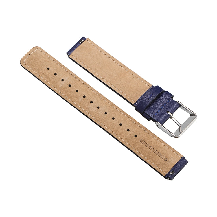 For Huawei Band 7 Glossy Leather Watch Band(Navy Blue) - Smart Wear by PMC TechLife | Online Shopping South Africa | PMC TechLife