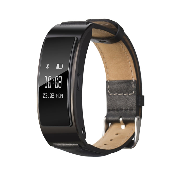 For Huawei Band 7 Glossy Leather Watch Band(Black) - Smart Wear by PMC TechLife | Online Shopping South Africa | PMC TechLife