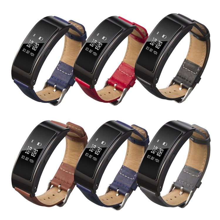 For Huawei Band 7 Glossy Leather Watch Band(Red) - Smart Wear by PMC TechLife | Online Shopping South Africa | PMC TechLife