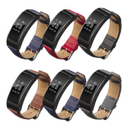 For Huawei Band 7 Glossy Leather Watch Band(Gray)
