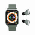 N22 2 in 1 1.96 inch HD Display Sport Bluetooth Call Earphone Smart Watch(Green) - Smart Wear by PMC TechLife | Online Shopping South Africa | PMC TechLife
