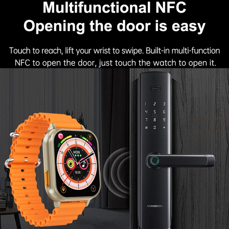 N22 2 in 1 1.96 inch HD Display Sport Bluetooth Call Earphone Smart Watch(Black)