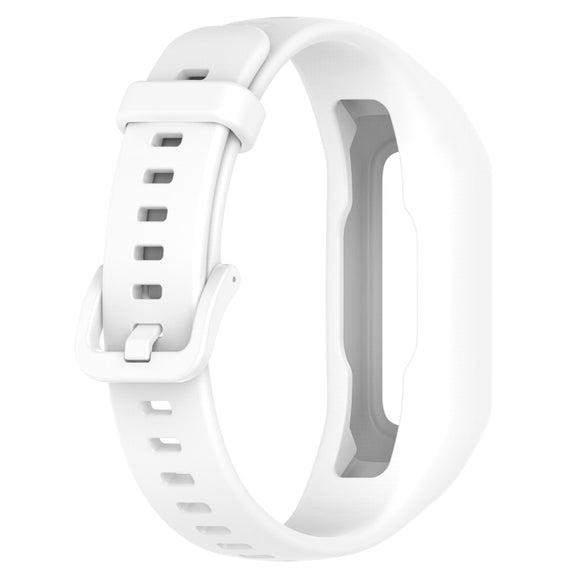 For Keep Band B2 Solid Color Integrated Silicone Watch Band(White)