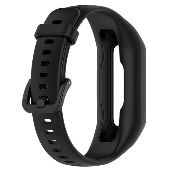 For Keep Band B2 Solid Color Integrated Silicone Watch Band(Black)
