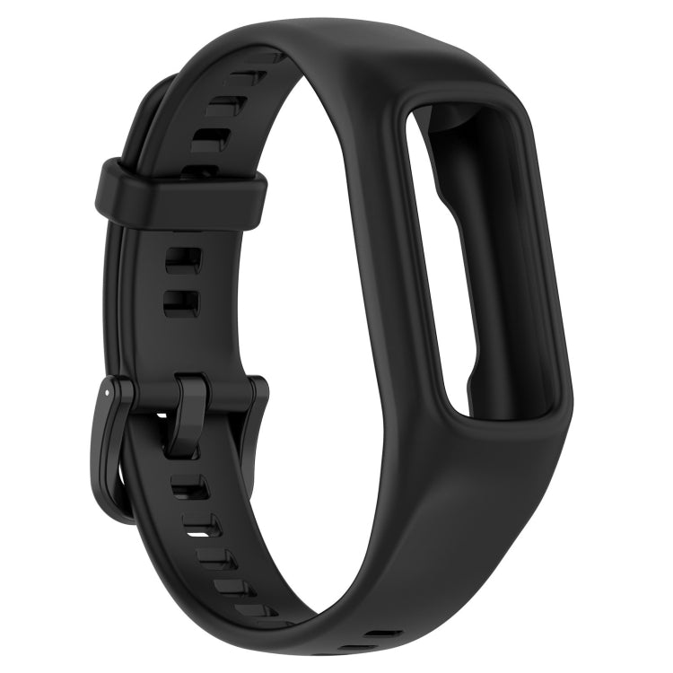 For Keep Band B2 Solid Color Integrated Silicone Watch Band(Black)