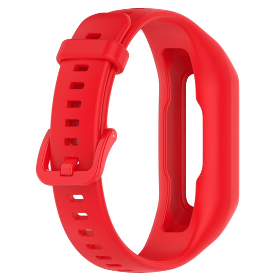 For Keep Band B2 Solid Color Integrated Silicone Watch Band(Red)