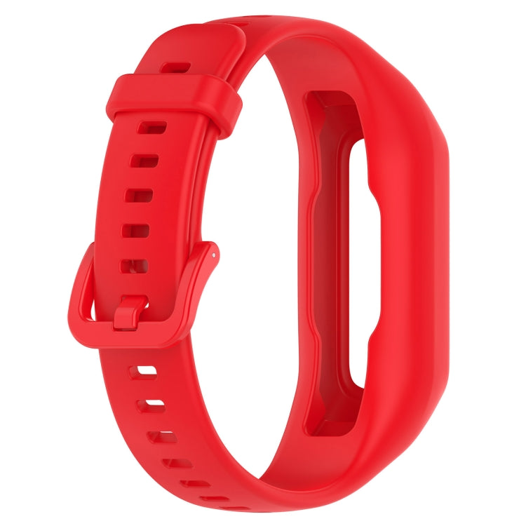 For Keep Band B2 Solid Color Integrated Silicone Watch Band(Red)