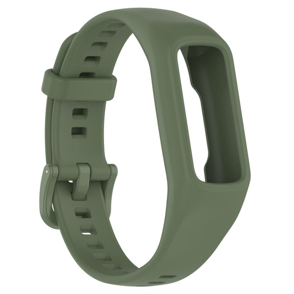 For Keep Band B2 Solid Color Integrated Silicone Watch Band(Army Green)