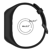 For Keep Band B2 Solid Color Integrated Silicone Watch Band(Black)