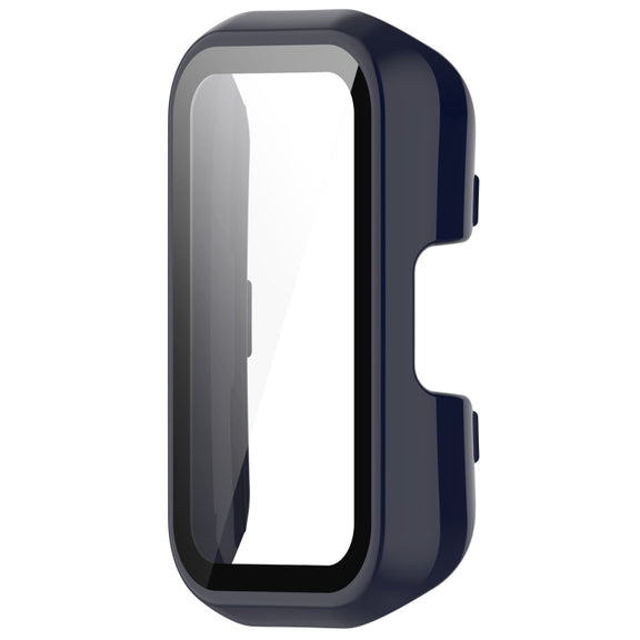 For Keep Band B3 PC + Tempered Glass Film Integrated Watch Protective Case(Ink Blue)