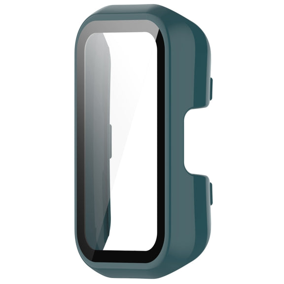 For Keep Band B3 PC + Tempered Glass Film Integrated Watch Protective Case(Pine Green)