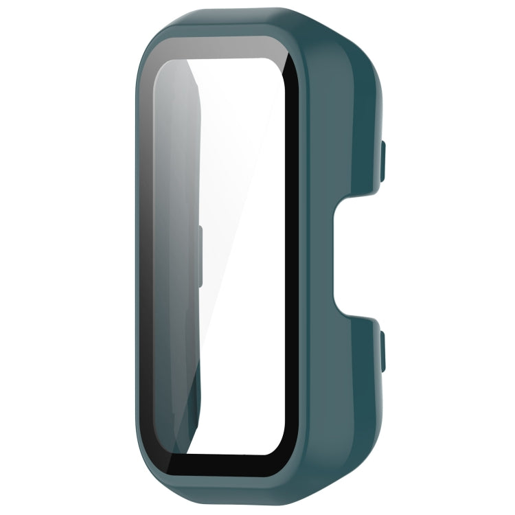 For Keep Band B3 PC + Tempered Glass Film Integrated Watch Protective Case(Pine Green)
