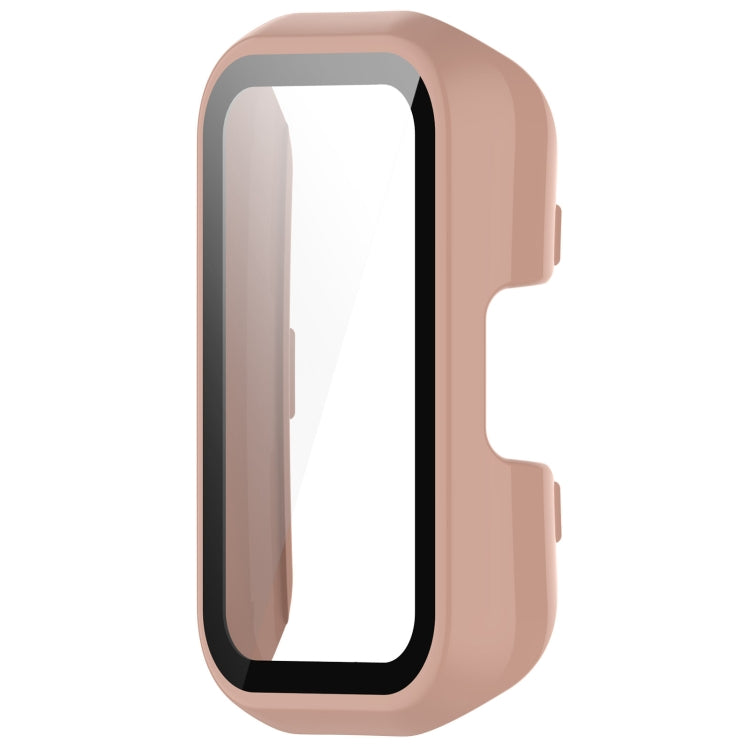 For Keep Band B3 PC + Tempered Glass Film Integrated Watch Protective Case(Pink) - Smart Wear by PMC TechLife | Online Shopping South Africa | PMC TechLife