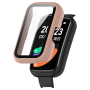 For Keep Band B3 PC + Tempered Glass Film Integrated Watch Protective Case(Pink)