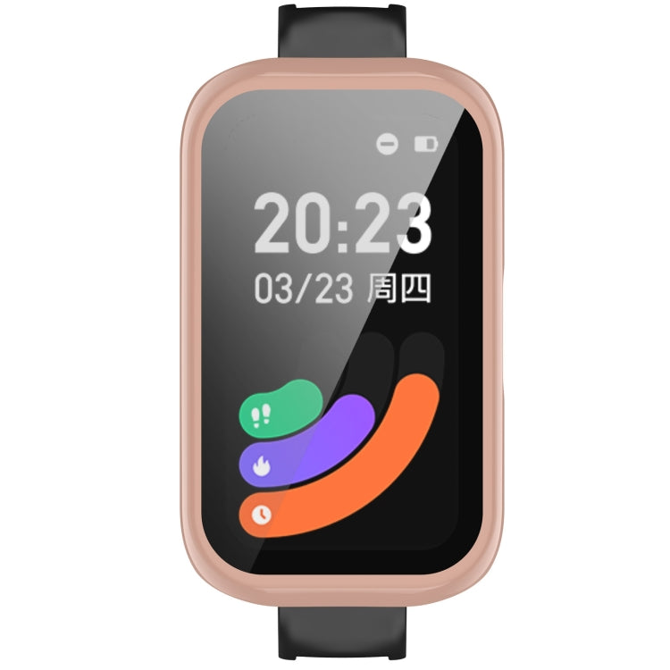 For Keep Band B3 PC + Tempered Glass Film Integrated Watch Protective Case(Pink) - Smart Wear by PMC TechLife | Online Shopping South Africa | PMC TechLife