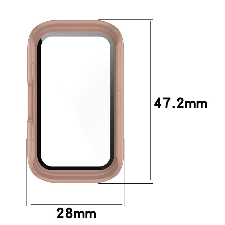 For Keep Band B3 PC + Tempered Glass Film Integrated Watch Protective Case(Pine Green)