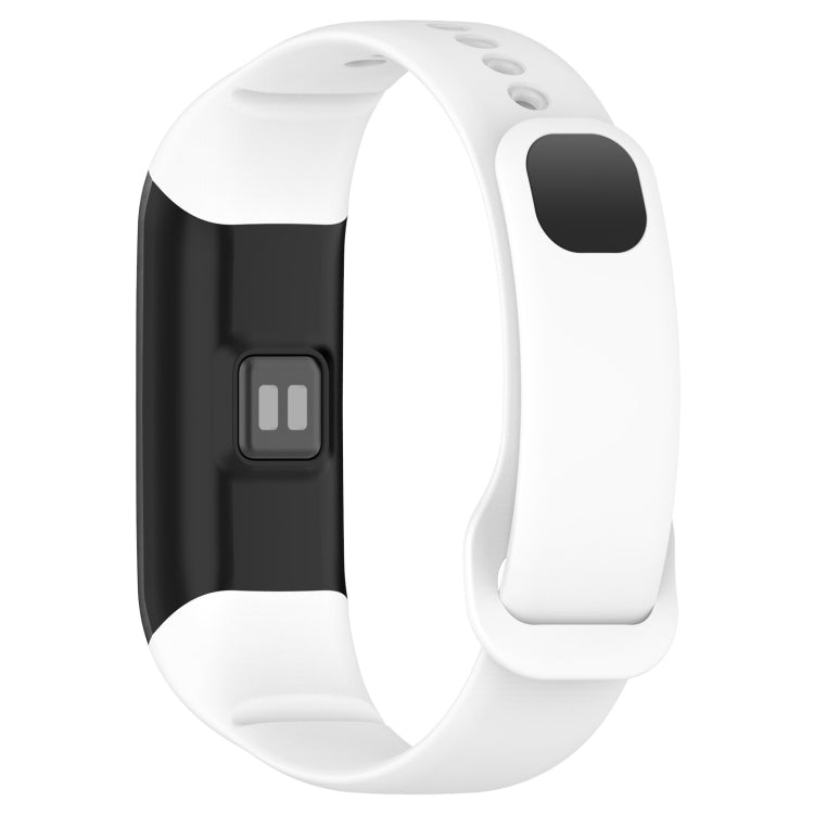 For Mambo Band 5 / 5S Solid Color Silicone Replacement Watch Band(White)