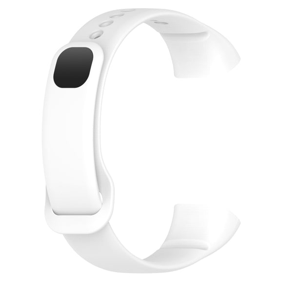 For Mambo Band 5 / 5S Solid Color Silicone Replacement Watch Band(White)