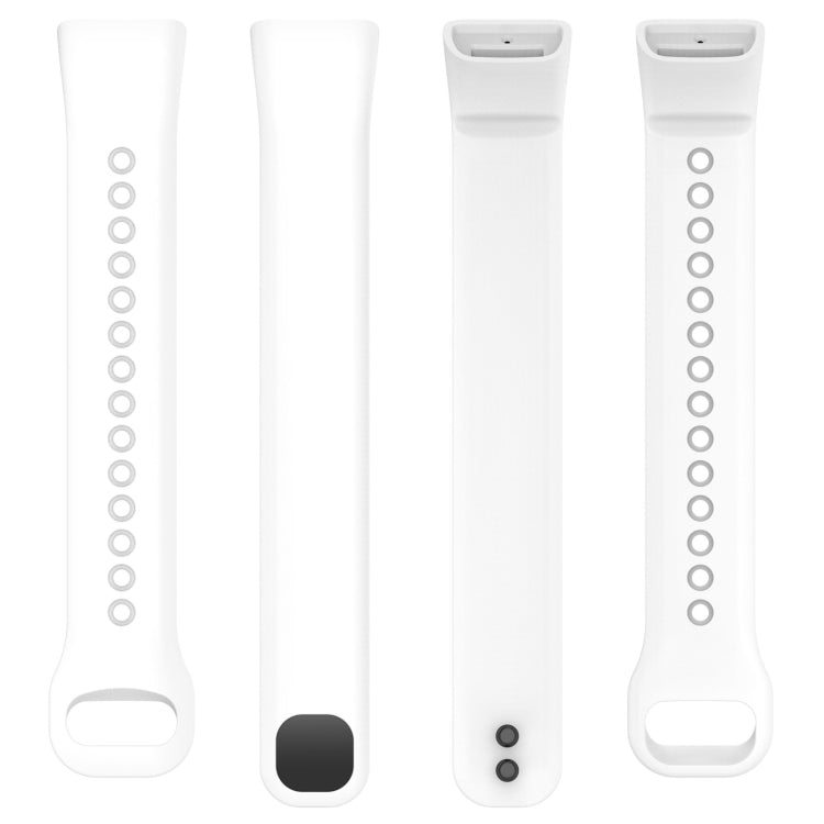 For Mambo Band 5 / 5S Solid Color Silicone Replacement Watch Band(White)