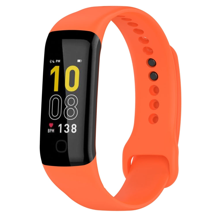 For Mambo Band 5 / 5S Solid Color Silicone Replacement Watch Band(Orange) - Smart Wear by PMC TechLife | Online Shopping South Africa | PMC TechLife