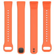 For Mambo Band 5 / 5S Solid Color Silicone Replacement Watch Band(Orange)