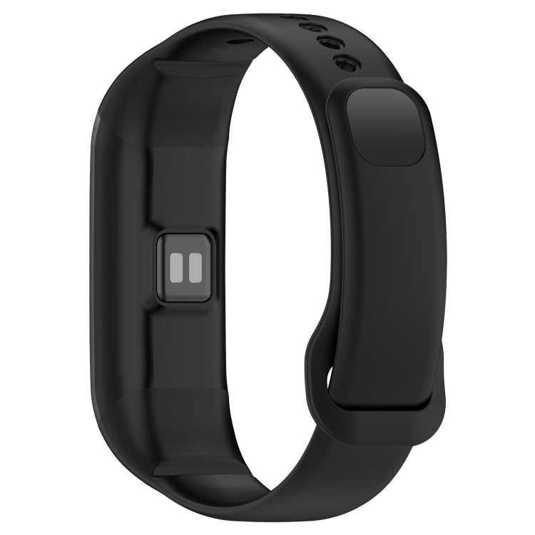 For Mambo Band 5 / 5S Solid Color Silicone Replacement Watch Band(Black)